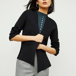 MM LAFLEUR BLACK WOOLF JARDIGAN SIZE M